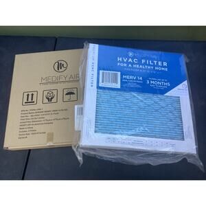 Genuine Medify Air HVAC Filter Merv 14 12x12x1 New 2 Pack